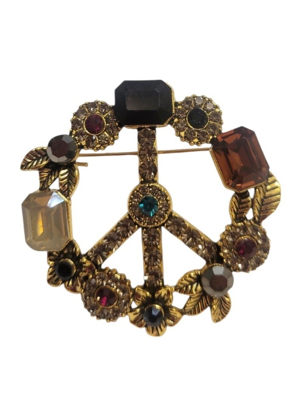 Peace Symbol Brooch